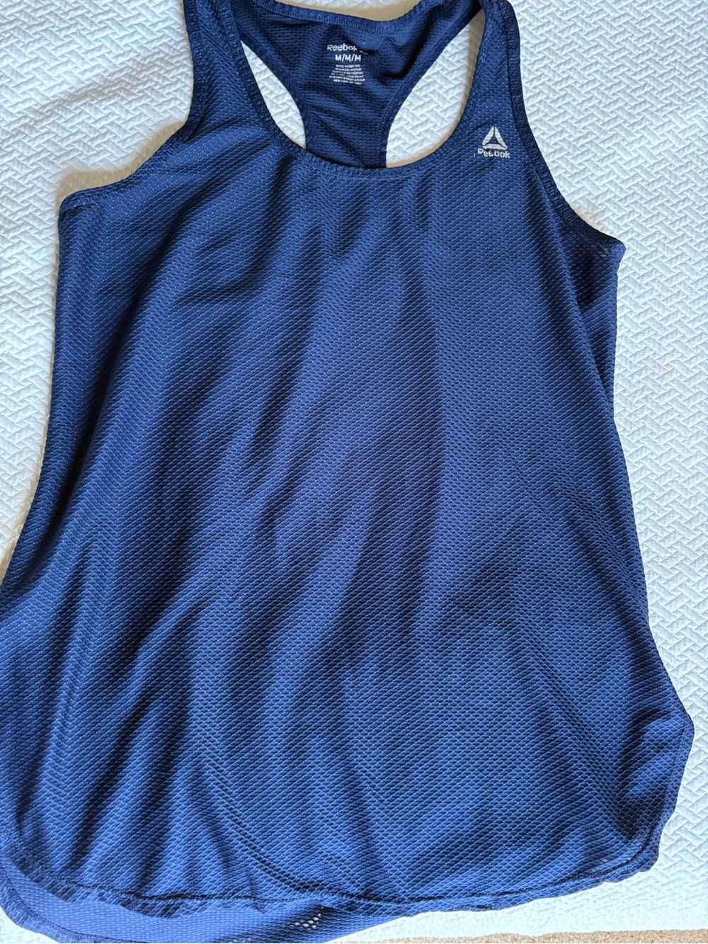 Reebok Women's Navy Blue Racerback Swim Coverup Tank